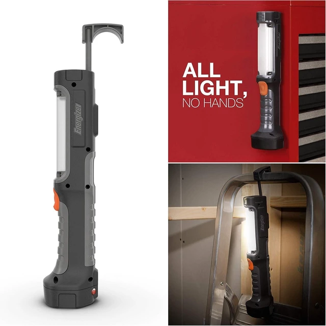Alt view image 13 of 14 - Energizer HC-550 LED Flashlight, Water Resistant LED Magnetic Work Light, Flash Light with AA Batteries Included, Pack of 2