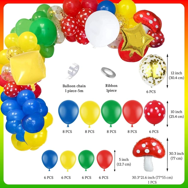 Alt view image 9 of 12 - HOMEZZO Video Game 5th Birthday Party Supplies, Level Up Letter Balloons, Boo Balloon, Balloons Arch for Kids 5th Birthday Decorations