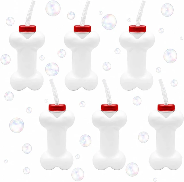 Alt view image 7 of 12 - 4E's Novelty Dog Bone Cups with Straw (6 Pack) 14 oz - Paw Dog Patrol Party Supplies, Birthday Party Supplies Decorations, Puppy Birthday Party Favors