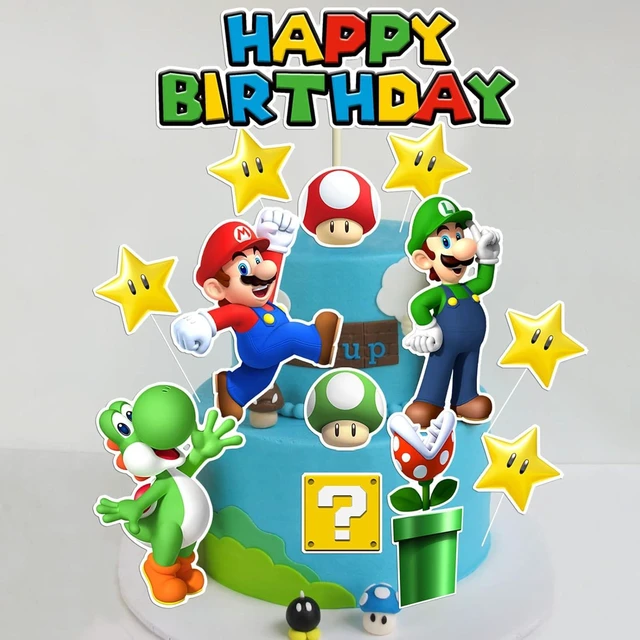 Alt view image 11 of 14 - 14Pcs Super Bros Cake Topper for Birthday Party Decoration, Super Brother Birthday Party Supplies- Fun Kid's Party Cupcake Decoration!