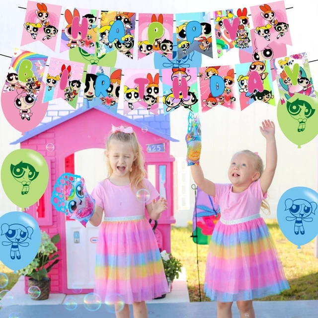 Alt view image 14 of 14 - Girls of Birthday Party Decorations ,Power Girls Birthday Party Favor with Banner, Cake Topper, Cupcake Toppers, Balloons for Fans Party Supplies