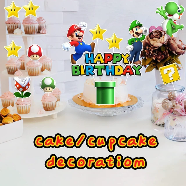 Alt view image 12 of 14 - 14Pcs Super Bros Cake Topper for Birthday Party Decoration, Super Brother Birthday Party Supplies- Fun Kid's Party Cupcake Decoration!