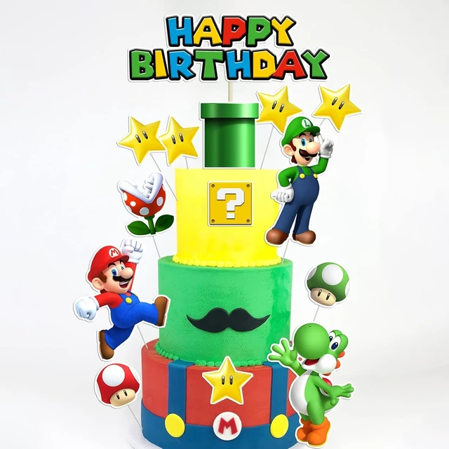 Alt view image 13 of 14 - 14Pcs Super Bros Cake Topper for Birthday Party Decoration, Super Brother Birthday Party Supplies- Fun Kid's Party Cupcake Decoration!