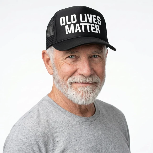 Alt view image 13 of 14 - Funny Birthday Party Novelty Trucker Hat - Birthday and Retirement Gifts for Him or Her - Party Decorations, Supplies and Gifts Black