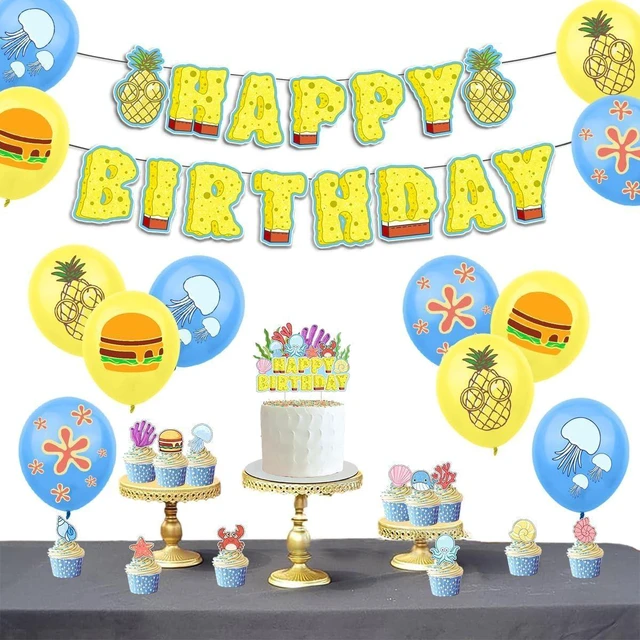 Alt view image 10 of 12 - Yellow Birthday Party Decorations 42pcs Yellow Themed Happy Birthday Party Supplies Include Yellow Banner Balloons Cake Toppers and Cupcake Toppers