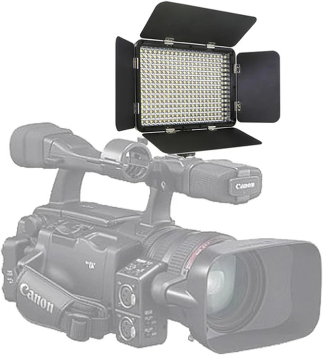 Alt view image 11 of 14 - Vidpro LED-330X Photo and Video Light Kit - On Camera Panel LED Light - Adjustable and Dimmable 3200K-5600K Variable Color Light Fits Cameras w/Hot Shoe Includes Rechargeable Battery Diffuser
