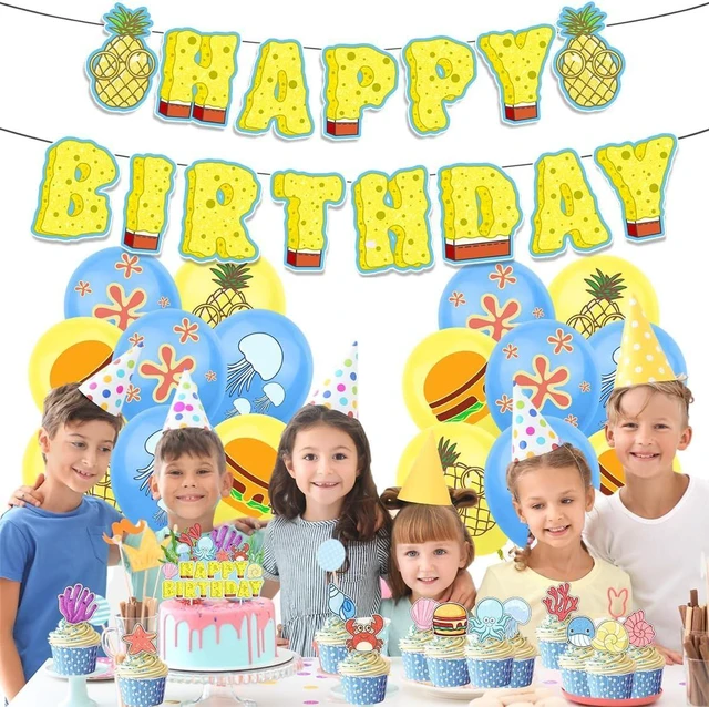 Alt view image 12 of 12 - Yellow Birthday Party Decorations 42pcs Yellow Themed Happy Birthday Party Supplies Include Yellow Banner Balloons Cake Toppers and Cupcake Toppers