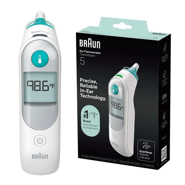Alt view image 8 of 14 - ThermoScan 5 Digital Display Ear Thermometer | Baby and Infant Thermometer with ExacTemp Stability Indicator for Professional Accuracy, Recommended by Pediatricians