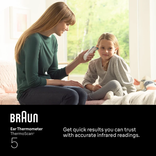 Alt view image 9 of 14 - ThermoScan 5 Digital Display Ear Thermometer | Baby and Infant Thermometer with ExacTemp Stability Indicator for Professional Accuracy, Recommended by Pediatricians
