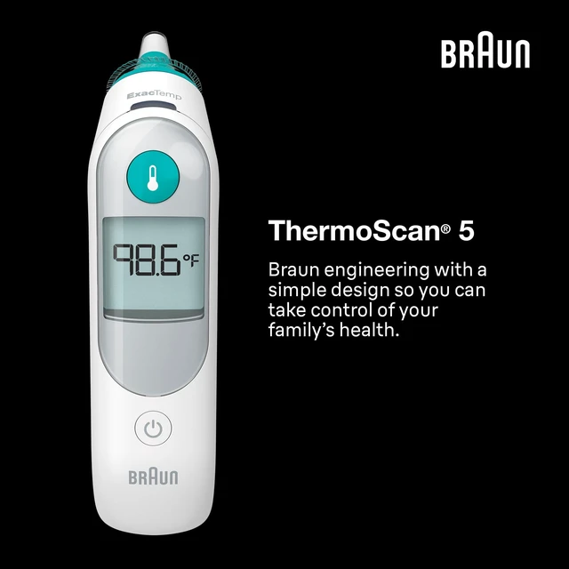 Alt view image 14 of 14 - ThermoScan 5 Digital Display Ear Thermometer | Baby and Infant Thermometer with ExacTemp Stability Indicator for Professional Accuracy, Recommended by Pediatricians
