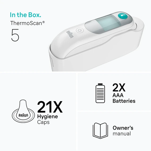 Alt view image 13 of 14 - ThermoScan 5 Digital Display Ear Thermometer | Baby and Infant Thermometer with ExacTemp Stability Indicator for Professional Accuracy, Recommended by Pediatricians