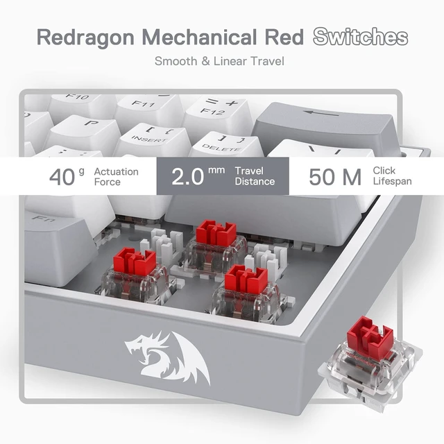 Alt view image 12 of 14 - K617 Wired 60% Compact Hot-Swap RGB Gaming Mechanical Keyboard | 61 Keys Design for More Room to Aim, Swap-Ready Socket for Mod, Vibrant 20-Mode Lighting Hype Vibing, Pro Software Supported