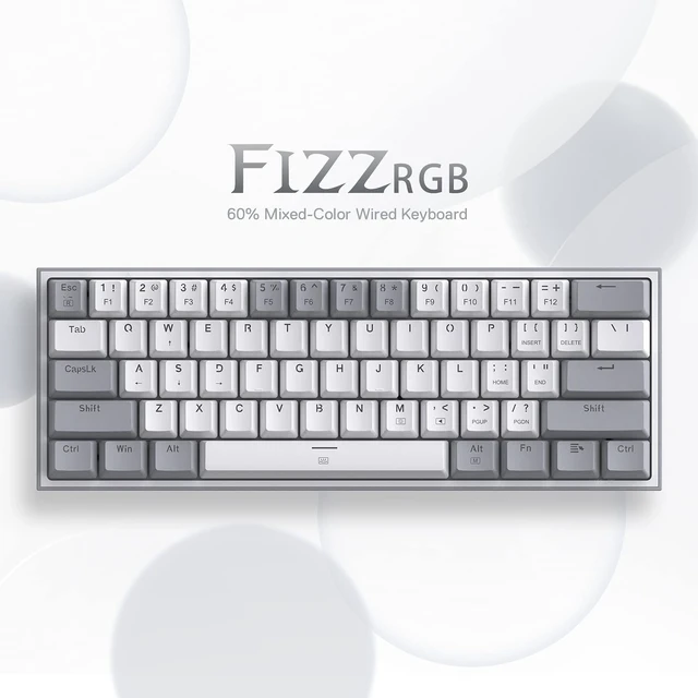 Alt view image 9 of 14 - K617 Wired 60% Compact Hot-Swap RGB Gaming Mechanical Keyboard | 61 Keys Design for More Room to Aim, Swap-Ready Socket for Mod, Vibrant 20-Mode Lighting Hype Vibing, Pro Software Supported