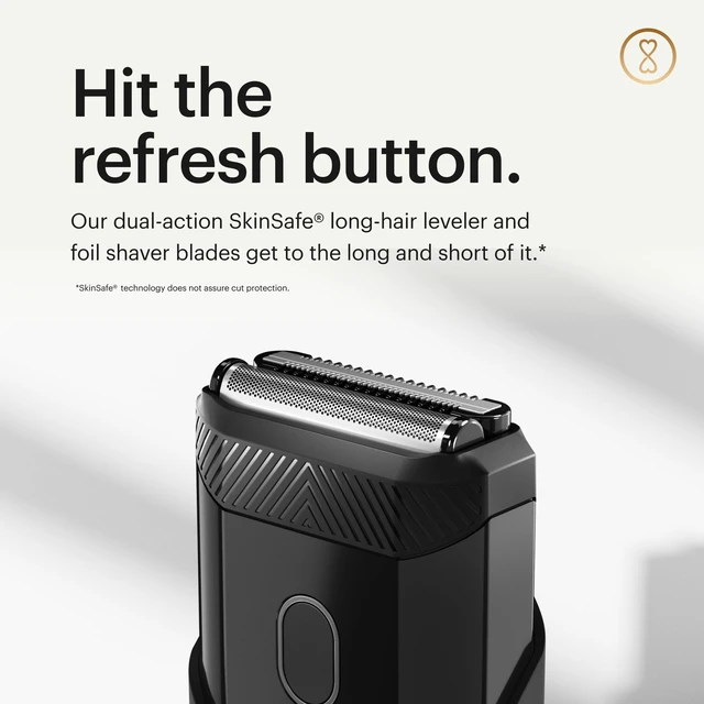 Alt view image 11 of 14 - The Handyman Compact Face Shaver Portable Mens Groomer | Facial Hair Shaver, USB-C Rechargeable Razor, Electric Foil, Waterproof, Cordless, Dual-Action SkinSafe® Foil Blade