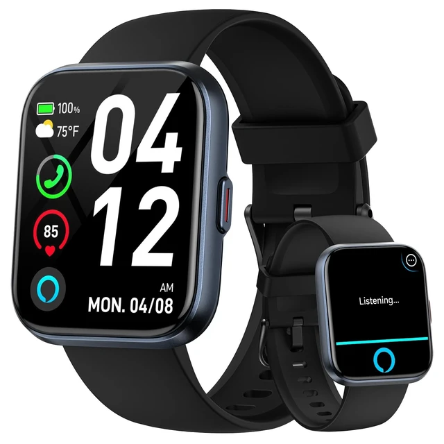 Alt view image 8 of 14 - Smart Watches for Men Android & iPhone, 1.8" HD Alexa Built-in Smartwatches Fitness Tracker Watch with Bluetooth Calls, IP68 Waterproof, Heart Rate/Sleep/SpO2 Monitor, 110 Sport Modes - Black