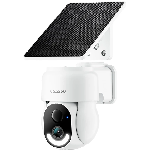 Alt view image 8 of 14 - Solar Camera Outdoor Wireless for Home Security 2.4GWiFi, R6 1Pack | 2K Cameras for Home Security/Garage/Farm/Outside Surveillance, Detachable Solar Panel, Color Night Vision, SD/Paid Cloud