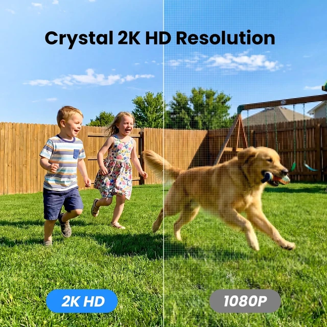 Alt view image 10 of 14 - Solar Camera Outdoor Wireless for Home Security 2.4GWiFi, R6 1Pack | 2K Cameras for Home Security/Garage/Farm/Outside Surveillance, Detachable Solar Panel, Color Night Vision, SD/Paid Cloud