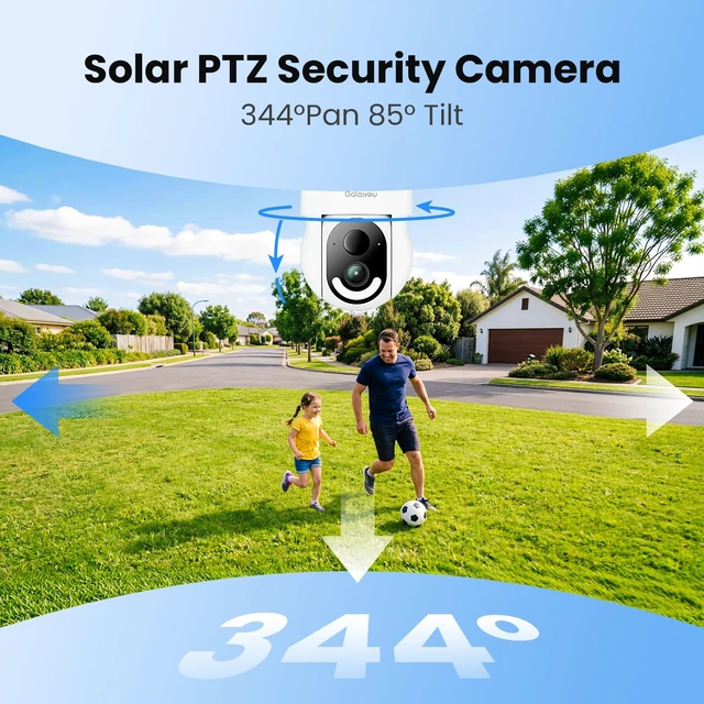Alt view image 11 of 14 - Solar Camera Outdoor Wireless for Home Security 2.4GWiFi, R6 1Pack | 2K Cameras for Home Security/Garage/Farm/Outside Surveillance, Detachable Solar Panel, Color Night Vision, SD/Paid Cloud