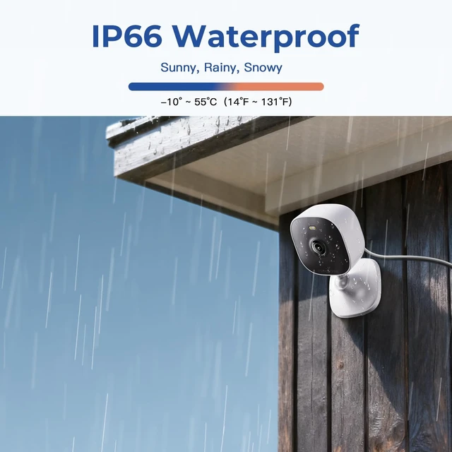Alt view image 9 of 14 - 2.5K Indoor Cameras for Home Security Outdoor, Indoor Security Camera, 2.4g/5g Inside Cameras for House/Elder/Dog/Pet/Baby, Plug and Play, Support Card/Cloud (Not Included), 9.84ft Wire, 2PCS