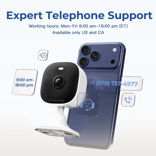 Alt view image 11 of 14 - 2.5K Indoor Cameras for Home Security Outdoor, Indoor Security Camera, 2.4g/5g Inside Cameras for House/Elder/Dog/Pet/Baby, Plug and Play, Support Card/Cloud (Not Included), 9.84ft Wire, 2PCS