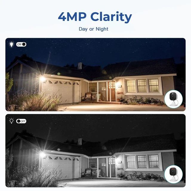 Alt view image 13 of 14 - 2.5K Indoor Cameras for Home Security Outdoor, Indoor Security Camera, 2.4g/5g Inside Cameras for House/Elder/Dog/Pet/Baby, Plug and Play, Support Card/Cloud (Not Included), 9.84ft Wire, 2PCS