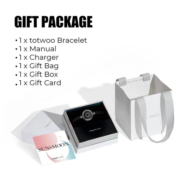 Alt view image 12 of 12 - Single Long Distance Touch Bracelets for Couples, Smart Light & Vibration Love Jewelry, Long Distance Gifts for Him Her Women Men, One-to-One Bluetooth Pairing via App
