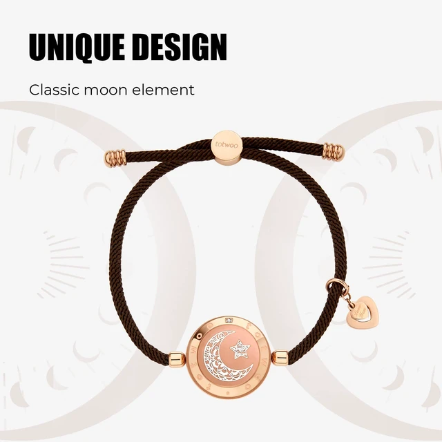 Alt view image 10 of 12 - Single Long Distance Touch Bracelets for Couples, Smart Light & Vibration Love Jewelry, Long Distance Gifts for Him Her Women Men, One-to-One Bluetooth Pairing via App