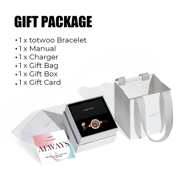 Alt view image 12 of 12 - Single Long Distance Touch Bracelets for Couples, Smart Light & Vibration Love Jewelry, Long Distance Gifts for Him Her Women Men, One-to-One Bluetooth Pairing via App