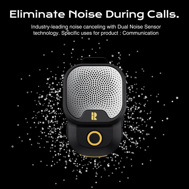 Alt view image 11 of 14 - Wearable Bluetooth 5.3 Speaker, 30H Battery, IPX7 Waterproof | Clip-On Design, TWS Pairing, Built-In ENC Mic, Hands-Free Music & Calls, Jobsite Use, Portable Wireless Speaker