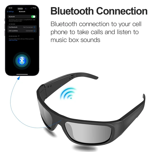 Alt view image 10 of 14 - Sport OpenEar Smart Glasses, ImpactResistant Bluetooth Sunglasses | 12H Playtime, HandsFree Calling, Music Playback, Voice Control, Lightweight & AllDay Comfort for Cycling, Hiking & Running