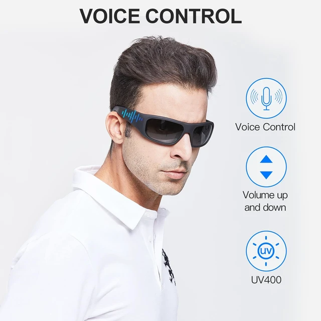 Alt view image 9 of 14 - Sport OpenEar Smart Glasses, ImpactResistant Bluetooth Sunglasses | 12H Playtime, HandsFree Calling, Music Playback, Voice Control, Lightweight & AllDay Comfort for Cycling, Hiking & Running