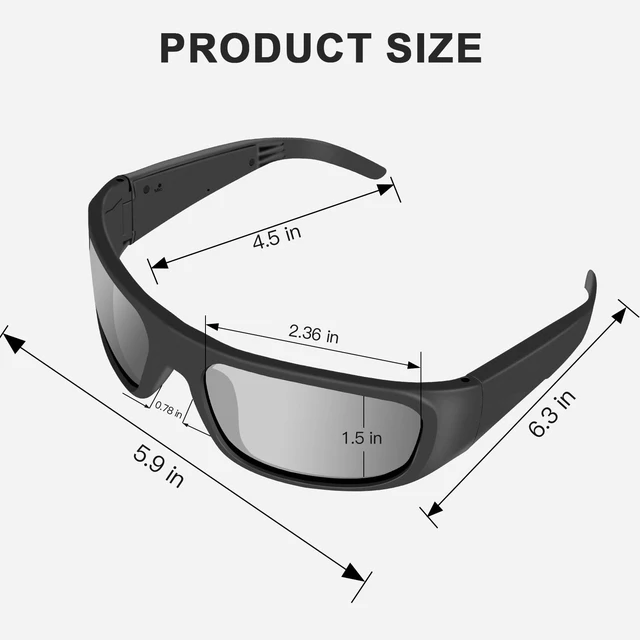 Alt view image 13 of 14 - Sport OpenEar Smart Glasses, ImpactResistant Bluetooth Sunglasses | 12H Playtime, HandsFree Calling, Music Playback, Voice Control, Lightweight & AllDay Comfort for Cycling, Hiking & Running