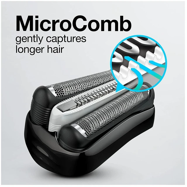 Alt view image 13 of 14 - Electric Series 3 Razor with Precision Trimmer, Rechargeable, Wet & Dry Foil Shaver for Men, 45 Minute Runtime, MicroComb and Long Hair Trimmer, Protects Skin from Nicks & Cuts, 4 Piece