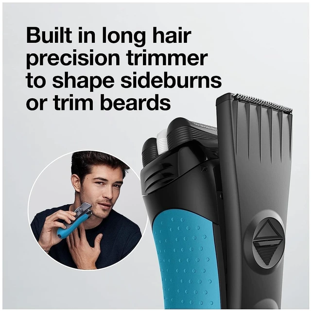 Alt view image 14 of 14 - Electric Series 3 Razor with Precision Trimmer, Rechargeable, Wet & Dry Foil Shaver for Men, 45 Minute Runtime, MicroComb and Long Hair Trimmer, Protects Skin from Nicks & Cuts, 4 Piece