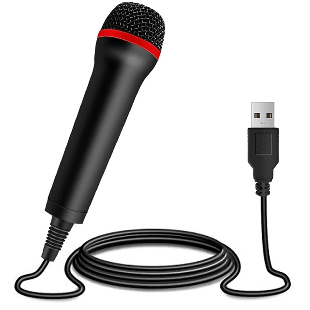 Alt view image 9 of 14 - 4M 13FT Wired USB Microphone for Rock Band, Guitar Hero, Let's Sing - Compatible with Sony PS2, PS3, PS4, PS5, Nintendo Switch, Wii, Wii U, Microsoft Xbox 360, Xbox One and PC