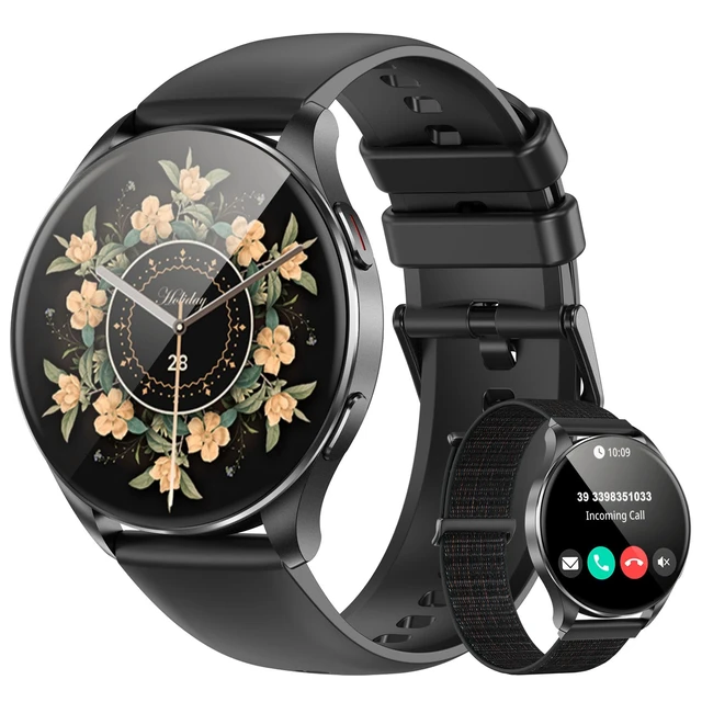 Alt view image 7 of 12 - Smart Watch for Women, Answer/Make Call, 1.43'' AMOLED Ultra-Clear Screen Fitness Tracker with 120+ Sport Modes Heart Rate/Sleep/SpO2 Monitor, Smartwatch for iPhone/Android