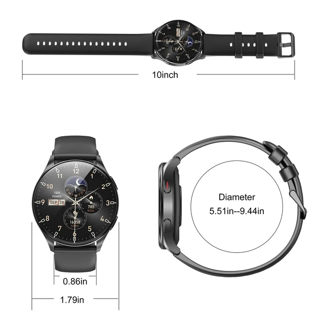 Alt view image 12 of 12 - Smart Watch for Women, Answer/Make Call, 1.43'' AMOLED Ultra-Clear Screen Fitness Tracker with 120+ Sport Modes Heart Rate/Sleep/SpO2 Monitor, Smartwatch for iPhone/Android