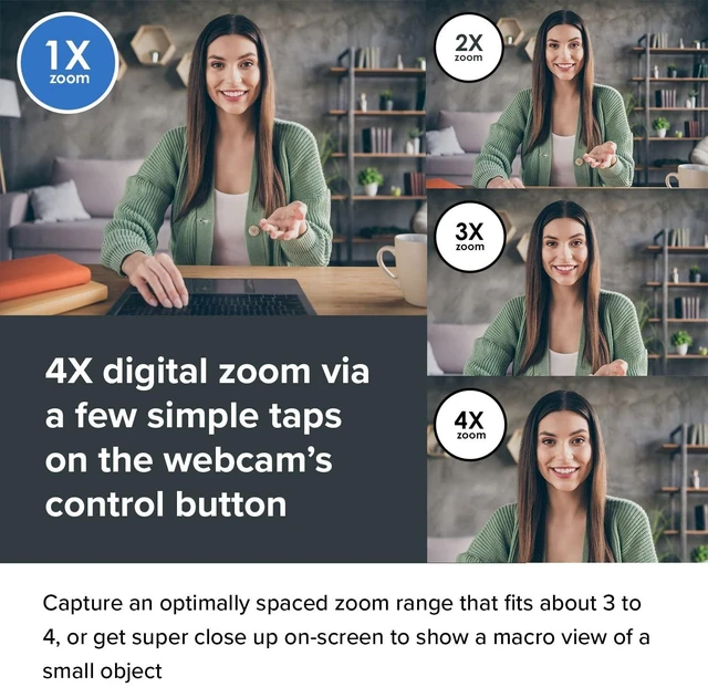 Alt view image 10 of 14 - Live! Cam Sync V3 2K QHD Webcam with 4X Zoom | 2K QHD Webcam, 4X Digital Zoom, Dual Microphones, Plug-and-Play, PC, Meetings
