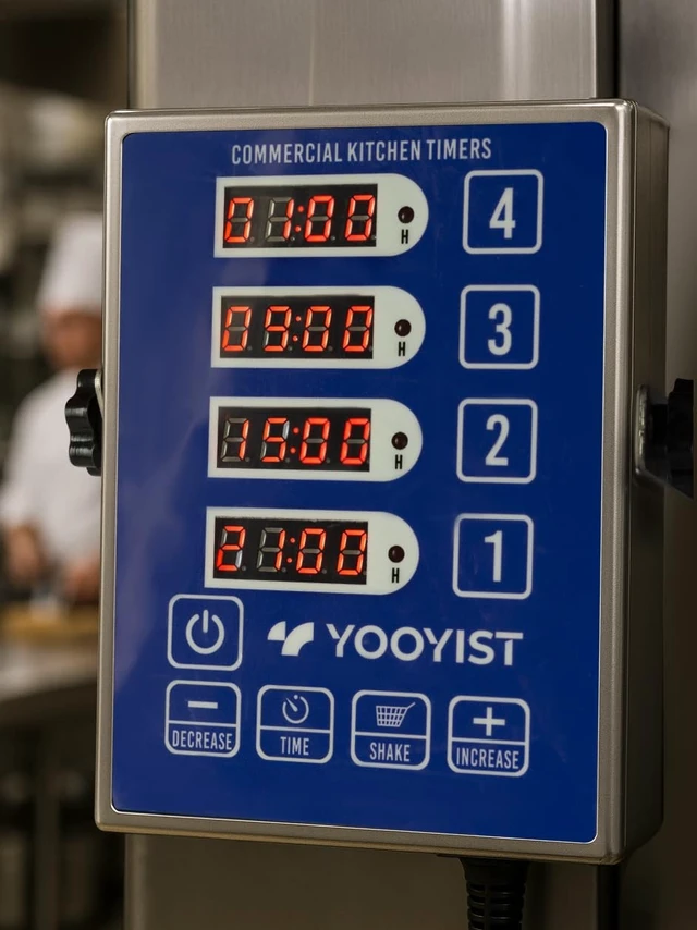 Alt view image 9 of 14 - Commercial Kitchen Timer 4 Channel Digital Loud Alarm Cook Timer | 4 Independent Channels, Stainless Steel, Easy-to-Read LED Display for Restaurant