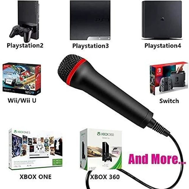 Alt view image 14 of 14 - 2Pack 13ft Wired USB Microphone for Rock Band, Guitar Hero, Let's Sing - Compatible with PS2, PS3, PS4, PS5, Switch, Wii, Wii U, Microsoft Xbox 360, Xbox One and PC