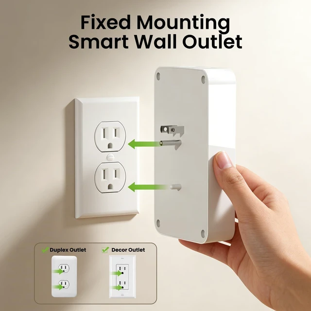 Alt view image 12 of 14 - Plug Outlet Extender, USB Wall Charger with 3 Individual Smart Outlets and 3 Smart USB Ports, Works with Alexa Google Home, WiFi Power Strip for APP Control,15A/1800W