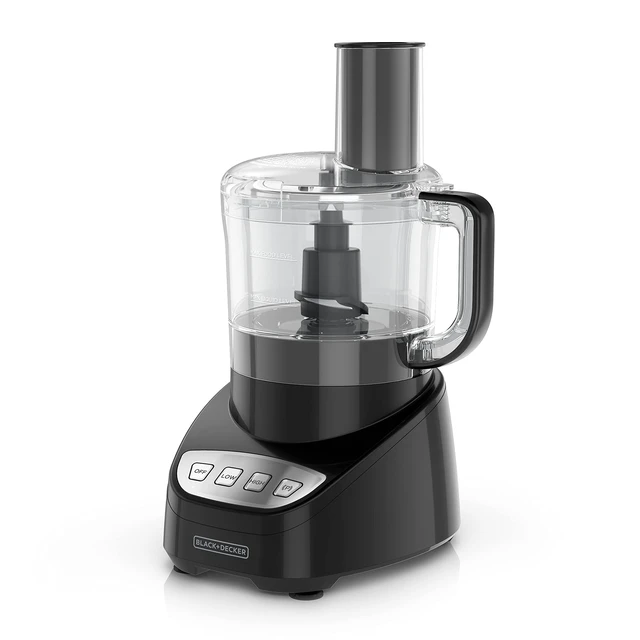 Alt view image 8 of 14 - 8-Cup Food Processor, Easy Assembly, Stainless Steel S-Blade, Shred, Slice, Chop, Puree, 450W Motor