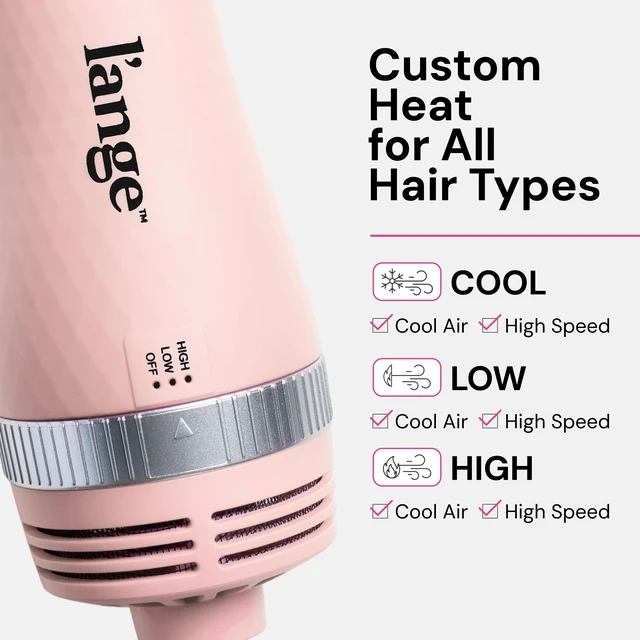 Alt view image 10 of 14 - VolumeBoost 60mm 2-in-1 Ceramic Volumizing Brush Dryer | Fast Drying & Styling for Frizz-Free, Voluminous Blowouts | Ceramic-Coated Barrel (Blush)