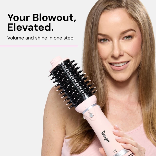 Alt view image 14 of 14 - VolumeBoost 60mm 2-in-1 Ceramic Volumizing Brush Dryer | Fast Drying & Styling for Frizz-Free, Voluminous Blowouts | Ceramic-Coated Barrel (Blush)