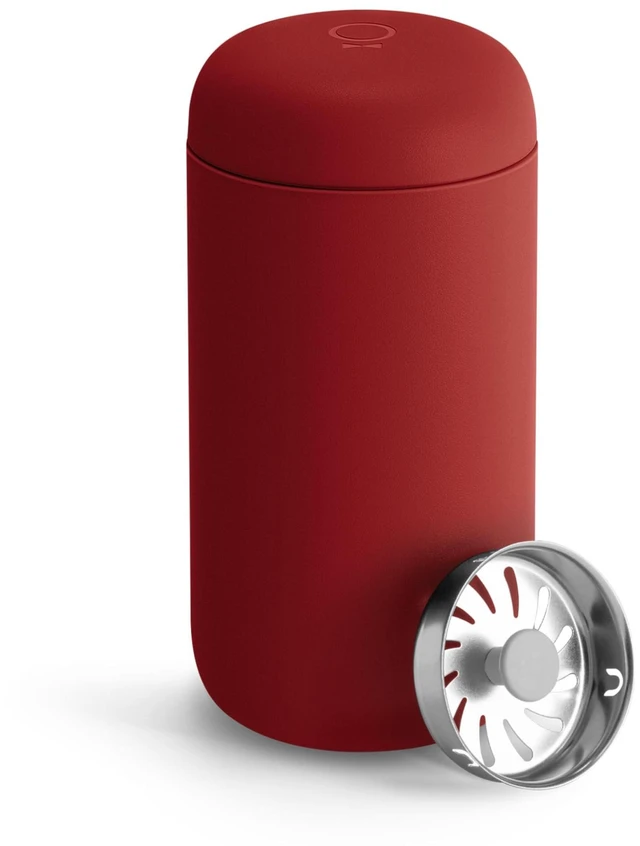 Alt view image 7 of 12 - Carter Move Ceramic Lined Travel Coffee Mug 12 oz Stainless Steel | No Metallic Taste Coffee Tumbler, Leak-Proof Lid, Dishwasher Safe, Hot 12Hr Cold 24Hr, BPA-Free, Fits Cup Holders, Red