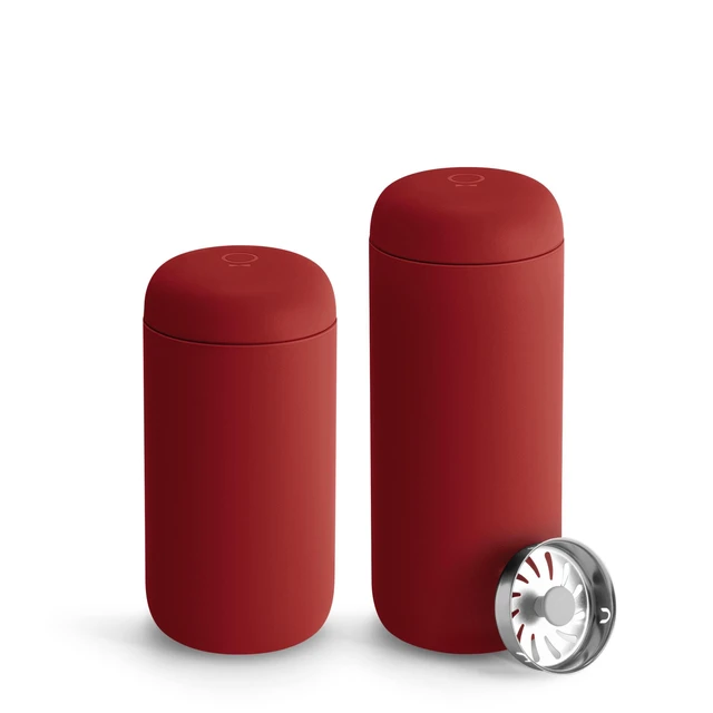 Alt view image 12 of 12 - Carter Move Ceramic Lined Travel Coffee Mug 12 oz Stainless Steel | No Metallic Taste Coffee Tumbler, Leak-Proof Lid, Dishwasher Safe, Hot 12Hr Cold 24Hr, BPA-Free, Fits Cup Holders, Red