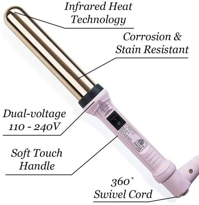 Alt view image 7 of 10 - Ondulé 32 MM Titanium Curling Wand | Professional Hot Tools Curling Iron 1.25 Inch | Salon Hair Styling Wands for Beach Waves | Best Hair Curler Wand for Frizz-Free, Lasting Curls