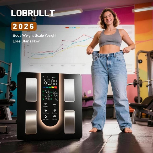 Alt view image 9 of 14 - Smart Scale for Body Weight: BMI & Body Fat, 23 Metrics,5.8" Large Display | Bathroom Scale with Muscle Mass,Bluetooth Sync,Digital Scale for Health-Conscious Users,Accurate Tracking, 400lbs
