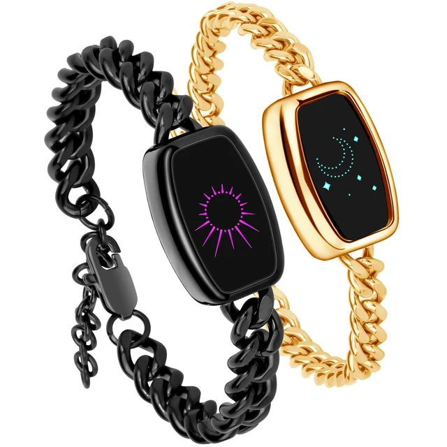 Alt view image 7 of 12 - Long-Distance Relationship Smart Bracelet for Couples (Set of 2) | Haptic Vibration, Long Battery Life, Bluetooth Connection, Compatible with iOS and Android