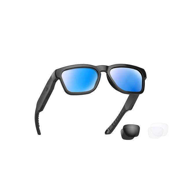 Alt view image 8 of 14 - Open Ear Smart Glasses, UV400 Z87.1 Lightweight Bluetooth Sunglasses | Up to 10H Playtime, Hands-Free Calling, Music Playback, Voice Control, Polarized Lens, Unisex for Daily Wear & Outdoor Sports